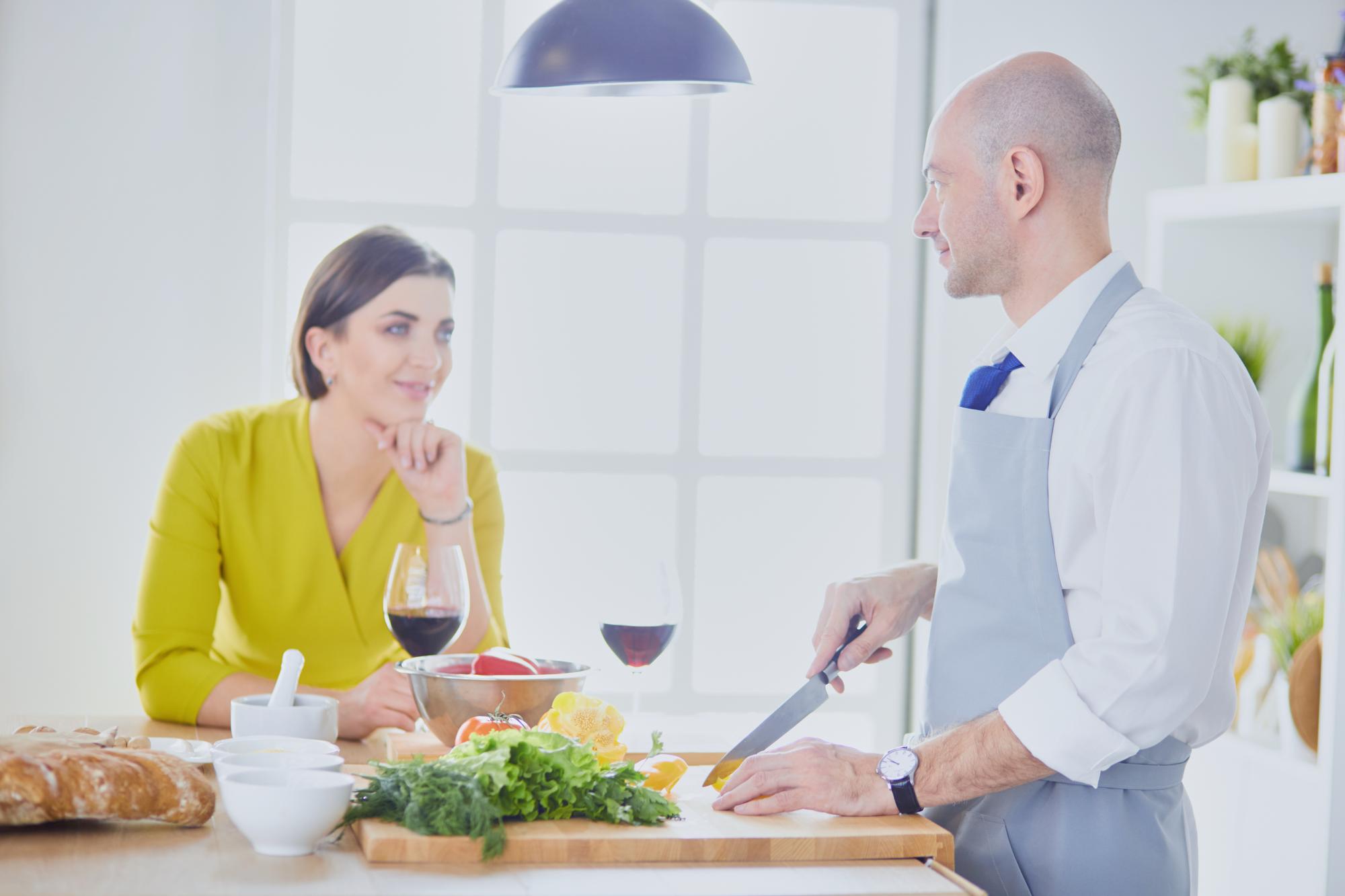 Consultation with chef and client